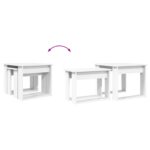 vidaXL Súprava na kávový stolík 2 pcs Biela Kompozitné drevo – Obrázok 12