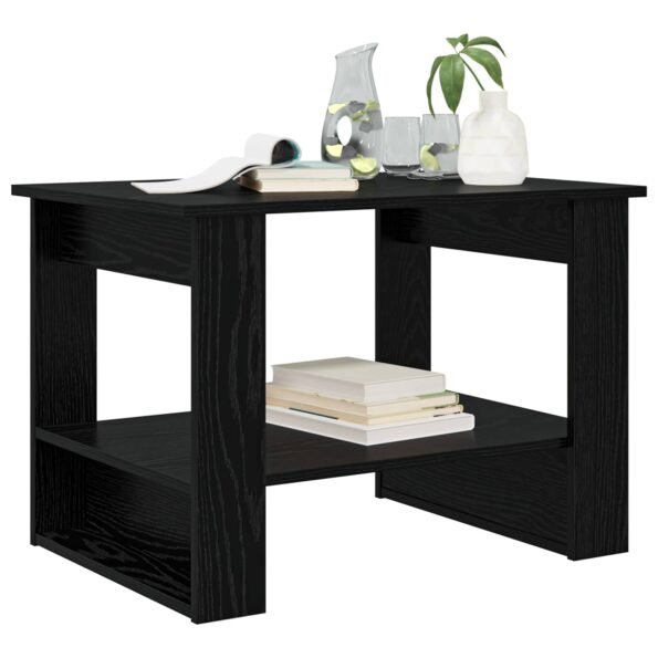 vidaXL Konferenčný stolík Čierny dub 72 x 50 x 50 cm Kompozitné drevo – Obrázok 3