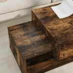 vidaXL Konferenčný stolík Dymová dub 105 x 50 x 32,5 cm – Obrázok 4