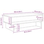 vidaXL Konferenčný stolík Remeselný dub 100 x 46 x 35 cm – Obrázok 10