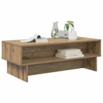 vidaXL Konferenčný stolík Remeselný dub 100 x 46 x 35 cm – Obrázok 3