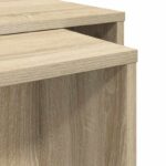 vidaXL Súprava na kávový stolík 2 pcs Sonoma dub Kompozitné drevo – Obrázok 11