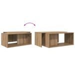 vidaXL Súprava na kávový stolík 2 pcs Remeselný dub Kompozitné drevo – Obrázok 13