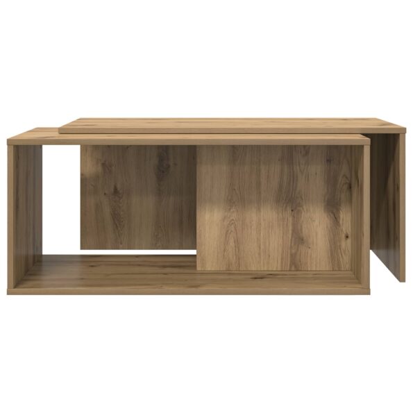 vidaXL Súprava na kávový stolík 2 pcs Remeselný dub Kompozitné drevo – Obrázok 8