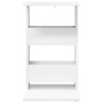 vidaXL Bočný stôl Biela 40 x 35 x 60,5 cm Kompozitné drevo – Obrázok 5