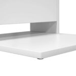 vidaXL Bočný stôl Biela 40 x 35 x 60,5 cm Kompozitné drevo – Obrázok 8