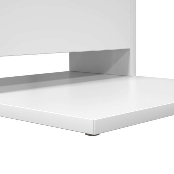 vidaXL Bočný stôl Biela 40 x 35 x 60,5 cm Kompozitné drevo – Obrázok 8
