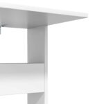 vidaXL Bočný stôl Biela 40 x 35 x 60,5 cm Kompozitné drevo – Obrázok 9