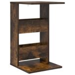 vidaXL Bočný stôl Dymová dub 40 x 35 x 60,5 cm Kompozitné drevo – Obrázok 2