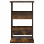 vidaXL Bočný stôl Dymová dub 40 x 35 x 60,5 cm Kompozitné drevo – Obrázok 5
