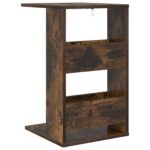 vidaXL Bočný stôl Dymová dub 40 x 35 x 60,5 cm Kompozitné drevo – Obrázok 7