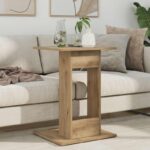 vidaXL Bočný stôl Remeselný dub 45 x 40 x 62,5 cm Kompozitné drevo – Obrázok 4