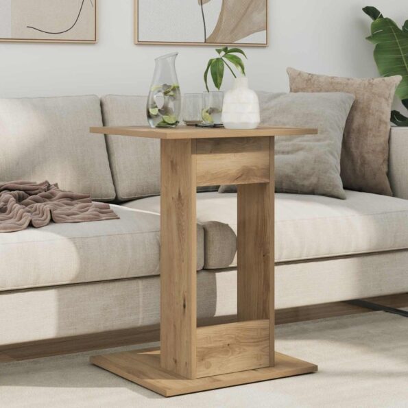 vidaXL Bočný stôl Remeselný dub 45 x 40 x 62,5 cm Kompozitné drevo – Obrázok 4