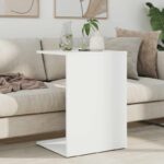 vidaXL Bočný stôl Biela 45 x 40 x 62,5 cm Kompozitné drevo – Obrázok 4