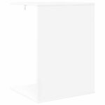 vidaXL Bočný stôl Biela 45 x 40 x 62,5 cm Kompozitné drevo – Obrázok 7