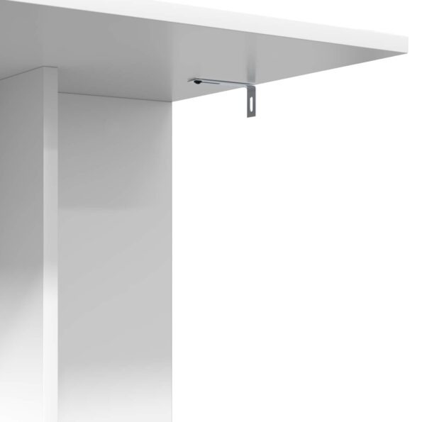 vidaXL Bočný stôl Biela 45 x 40 x 62,5 cm Kompozitné drevo – Obrázok 9