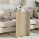 vidaXL Bočný stôl Sonoma dub 45 x 40 x 62,5 cm Kompozitné drevo – Obrázok 4