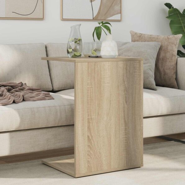 vidaXL Bočný stôl Sonoma dub 45 x 40 x 62,5 cm Kompozitné drevo – Obrázok 4