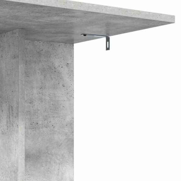 vidaXL Bočný stôl Betónová šedá 45 x 40 x 62,5 cm Kompozitné drevo – Obrázok 9