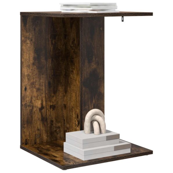 vidaXL Bočný stôl Dymová dub 45 x 40 x 62,5 cm Kompozitné drevo – Obrázok 3