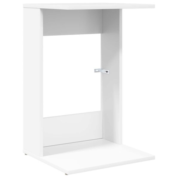 vidaXL Bočný stôl Biela 40 x 38 x 62,5 cm Kompozitné drevo – Obrázok 2