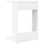 vidaXL Bočný stôl Biela 40 x 38 x 62,5 cm Kompozitné drevo – Obrázok 7