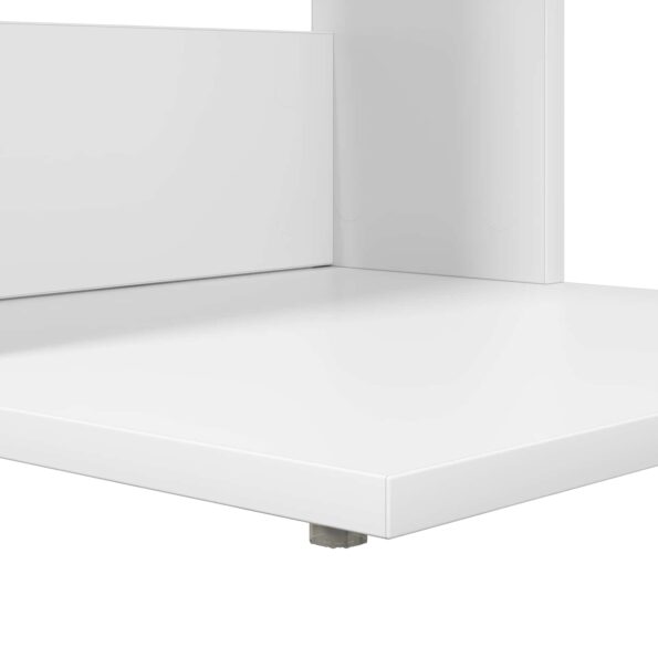 vidaXL Bočný stôl Biela 40 x 38 x 62,5 cm Kompozitné drevo – Obrázok 8