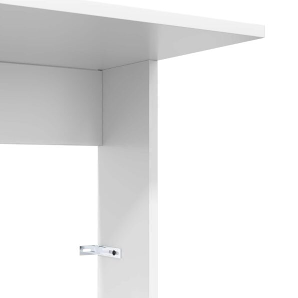 vidaXL Bočný stôl Biela 40 x 38 x 62,5 cm Kompozitné drevo – Obrázok 9