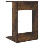 vidaXL Bočný stôl Dymová dub 40 x 38 x 62,5 cm Kompozitné drevo – Obrázok 7