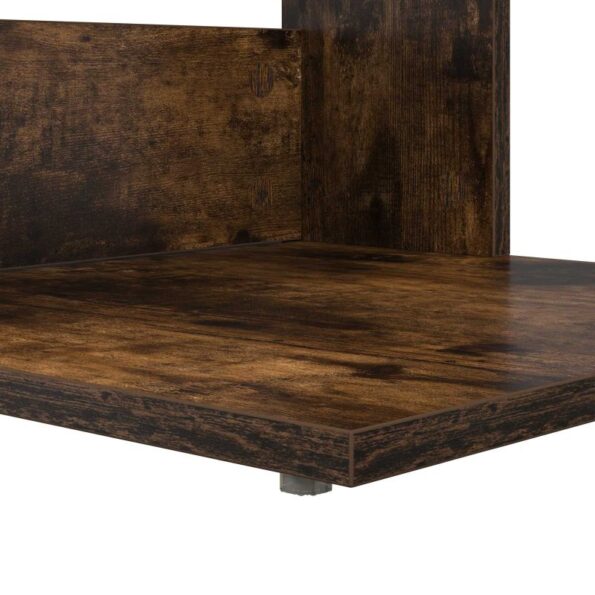 vidaXL Bočný stôl Dymová dub 40 x 38 x 62,5 cm Kompozitné drevo – Obrázok 8