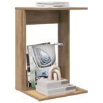 vidaXL Bočný stôl Remeselný dub 40 x 38 x 62,5 cm Kompozitné drevo – Obrázok 3
