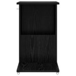 vidaXL Bočný stôl Čierny dub 40 x 35 x 60 cm Kompozitné drevo – Obrázok 5