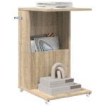 vidaXL Bočný stôl Sonoma dub 40 x 35 x 60 cm Kompozitné drevo – Obrázok 3