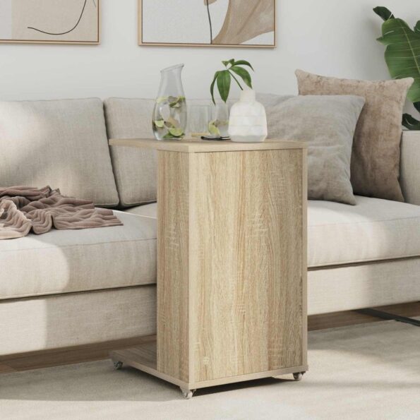 vidaXL Bočný stôl Sonoma dub 40 x 35 x 60 cm Kompozitné drevo – Obrázok 4
