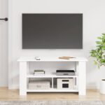 vidaXL Stojan na televízor Biela 100 x 40 x 50 cm – Obrázok 4