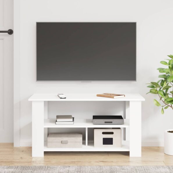 vidaXL Stojan na televízor Biela 100 x 40 x 50 cm – Obrázok 4