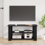 vidaXL Stojan na televízor Čierny dub 100 x 40 x 50 cm – Obrázok 4