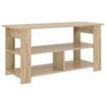 vidaXL Stojan na televízor Sonoma dub 100 x 40 x 50 cm – Obrázok 6