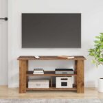 vidaXL Stojan na televízor Staré drevo 100 x 40 x 50 cm – Obrázok 4