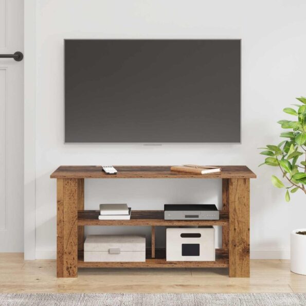 vidaXL Stojan na televízor Staré drevo 100 x 40 x 50 cm – Obrázok 4