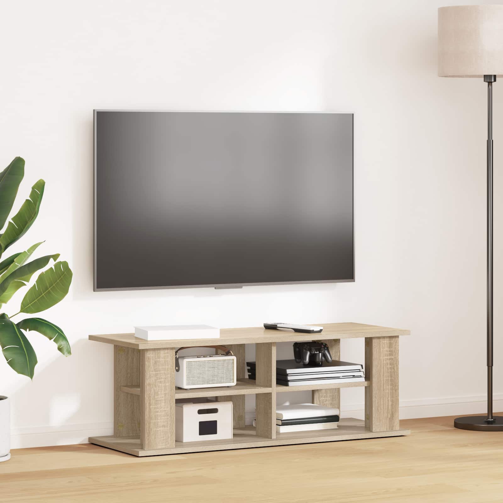 8000398_1.jpg vidaXL Stojan na televízor Sonoma dub 96 x 35 x 33,5 cm – Obrázok 1