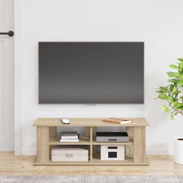 vidaXL Stojan na televízor Sonoma dub 96 x 35 x 33,5 cm – Obrázok 4