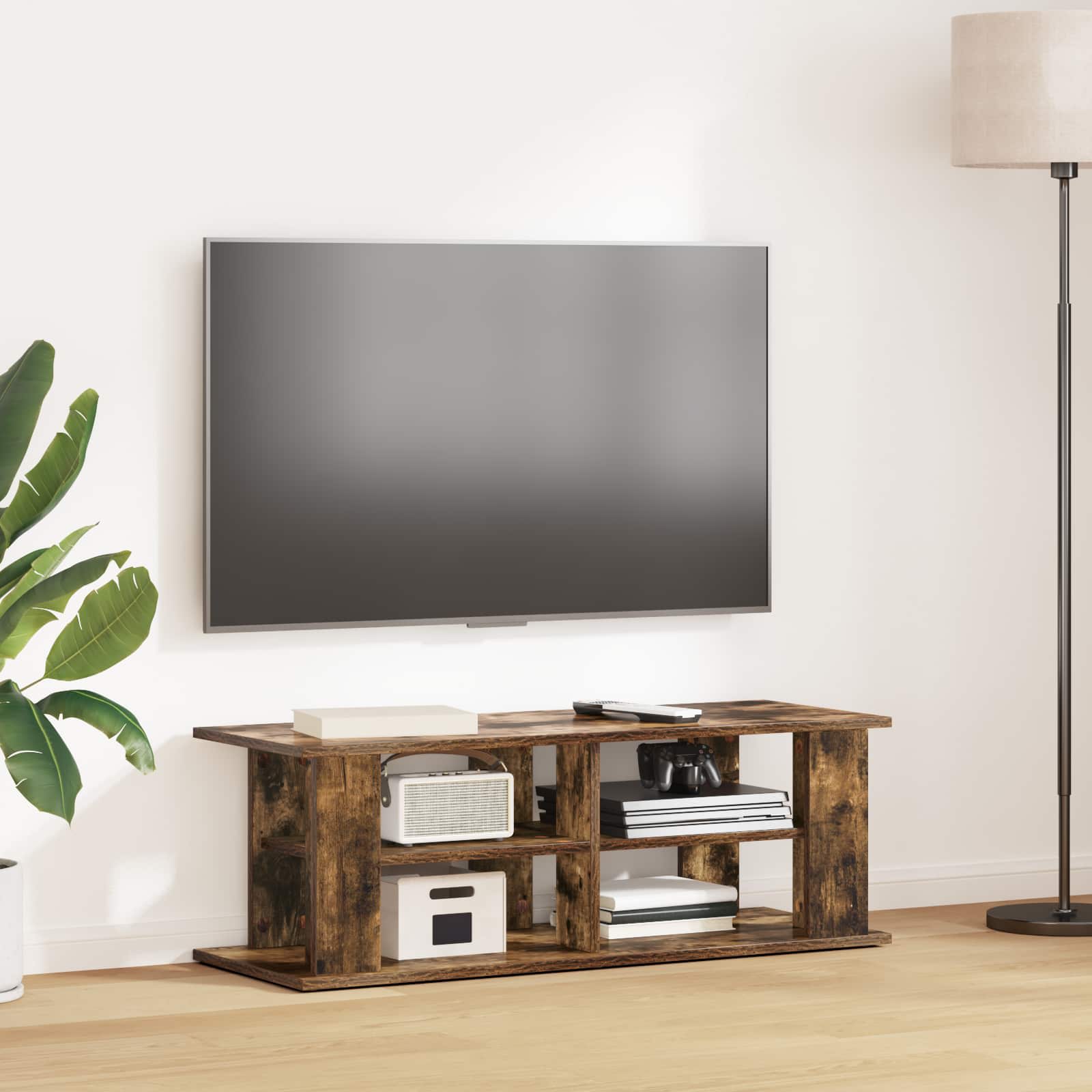 8000400_1.jpg vidaXL Stojan na televízor Dymová dub 96 x 35 x 33,5 cm – Obrázok 1