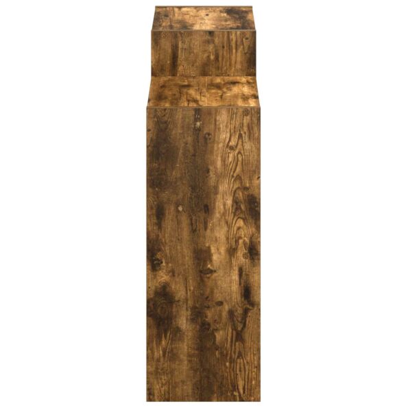 vidaXL Servírovacia skriňa Dymová dub 90 x 30 x 90 cm – Obrázok 4
