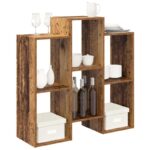 vidaXL Servírovacia skriňa Staré drevo 90 x 30 x 90 cm – Obrázok 3
