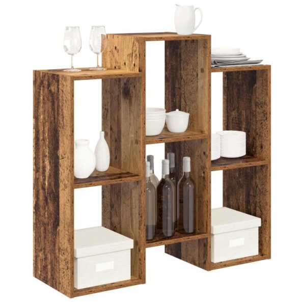 vidaXL Servírovacia skriňa Staré drevo 90 x 30 x 90 cm – Obrázok 3