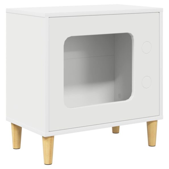 vidaXL Mačka Dom Biela 51 x 30 x 52 cm Kompozitné drevo – Obrázok 2