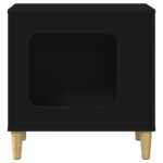 vidaXL Mačka Dom Čierna 51 x 30 x 52 cm Kompozitné drevo – Obrázok 5