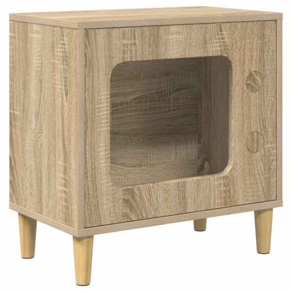 vidaXL Mačka Dom Sonoma 51 x 30 x 52 cm Kompozitné drevo – Obrázok 2