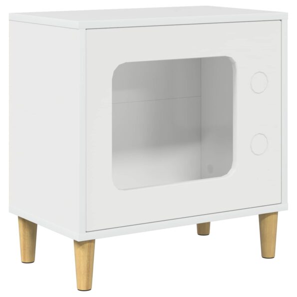vidaXL Mačka Dom Lesklá biela 51 x 30 x 52 cm Kompozitné drevo – Obrázok 2